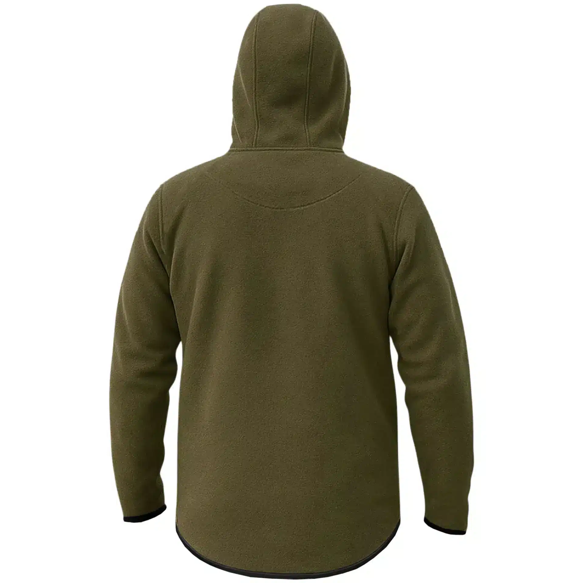 Mens Alpine Fleece 1/4 Zip Curved Hoodie - Image 4