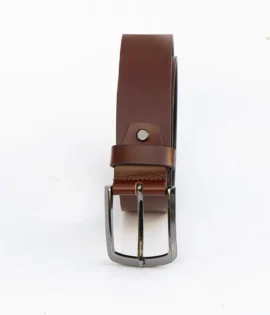 mens thick tan leather belt