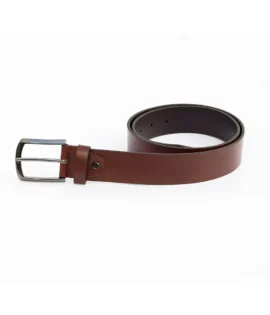 mens thick tan leather belt