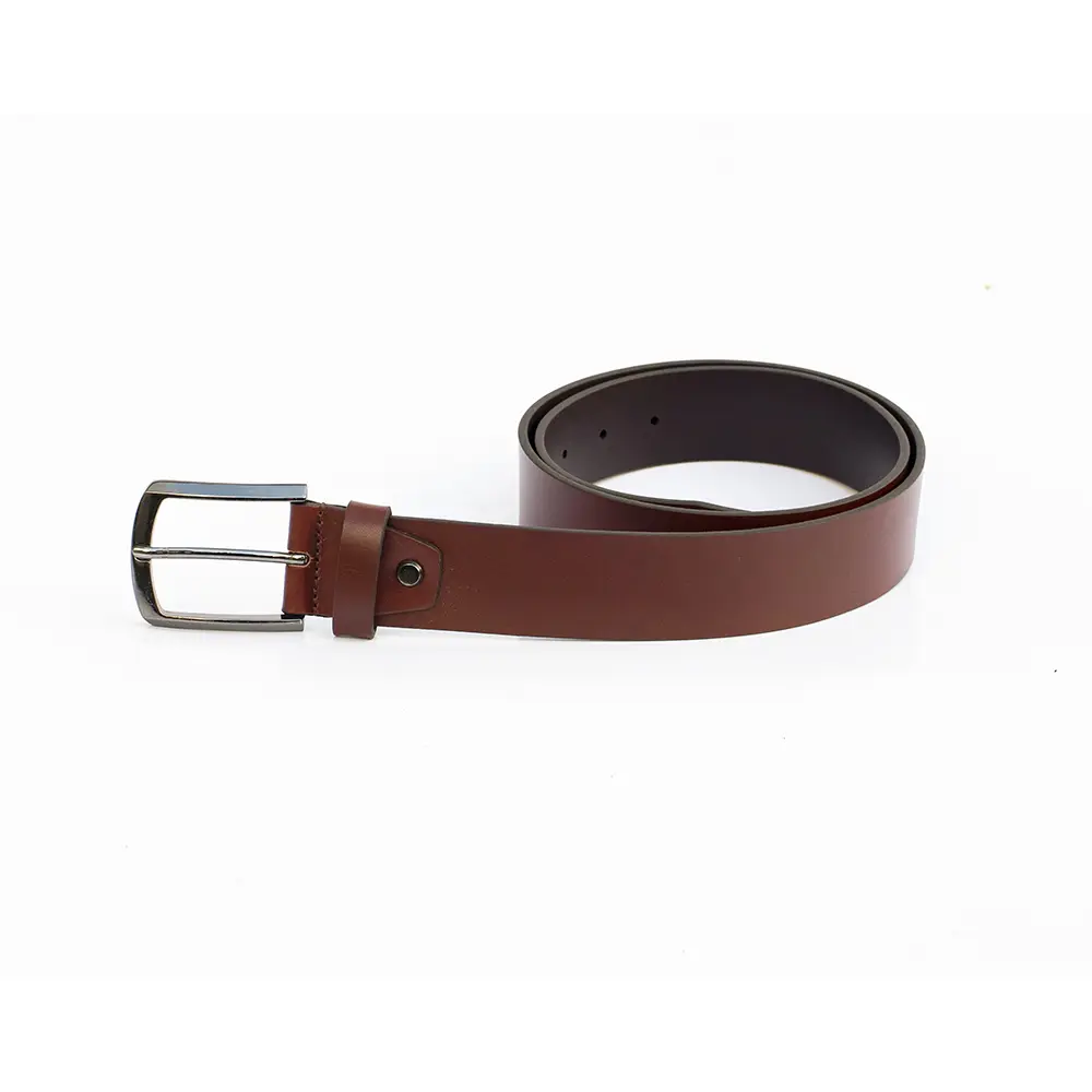 mens thick tan leather belt