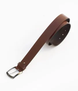 mens thick tan leather belt