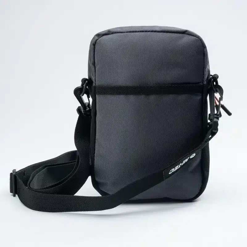 Hi-Tec Quaset Pouch - Adjustable Strap, Zippered Compartments, Durable Polyester (Gray) - Image 2