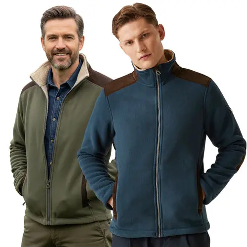 Men's Sherpa Lined Fleece Jacket - Warm, Durable & Stylish Outdoor Wear - Image 3