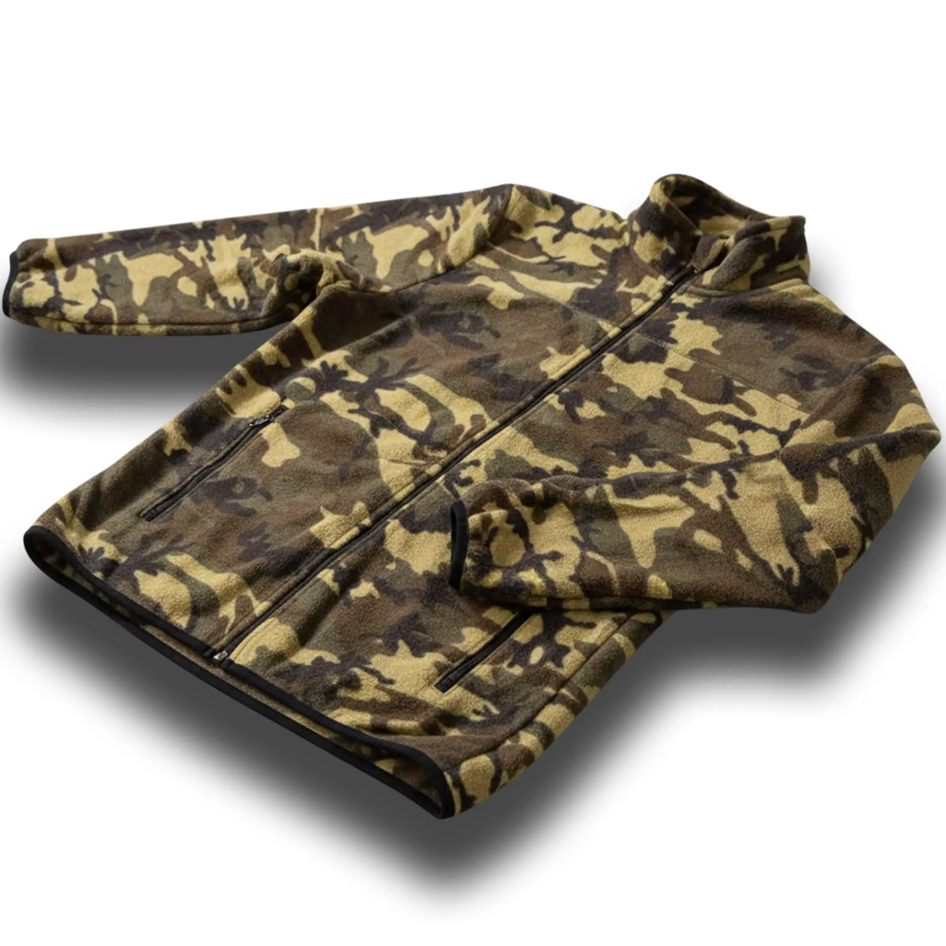 Mens Camouflage Fleece Jacket - Warm, Comfortable & Outdoor-Ready Attire - Image 5