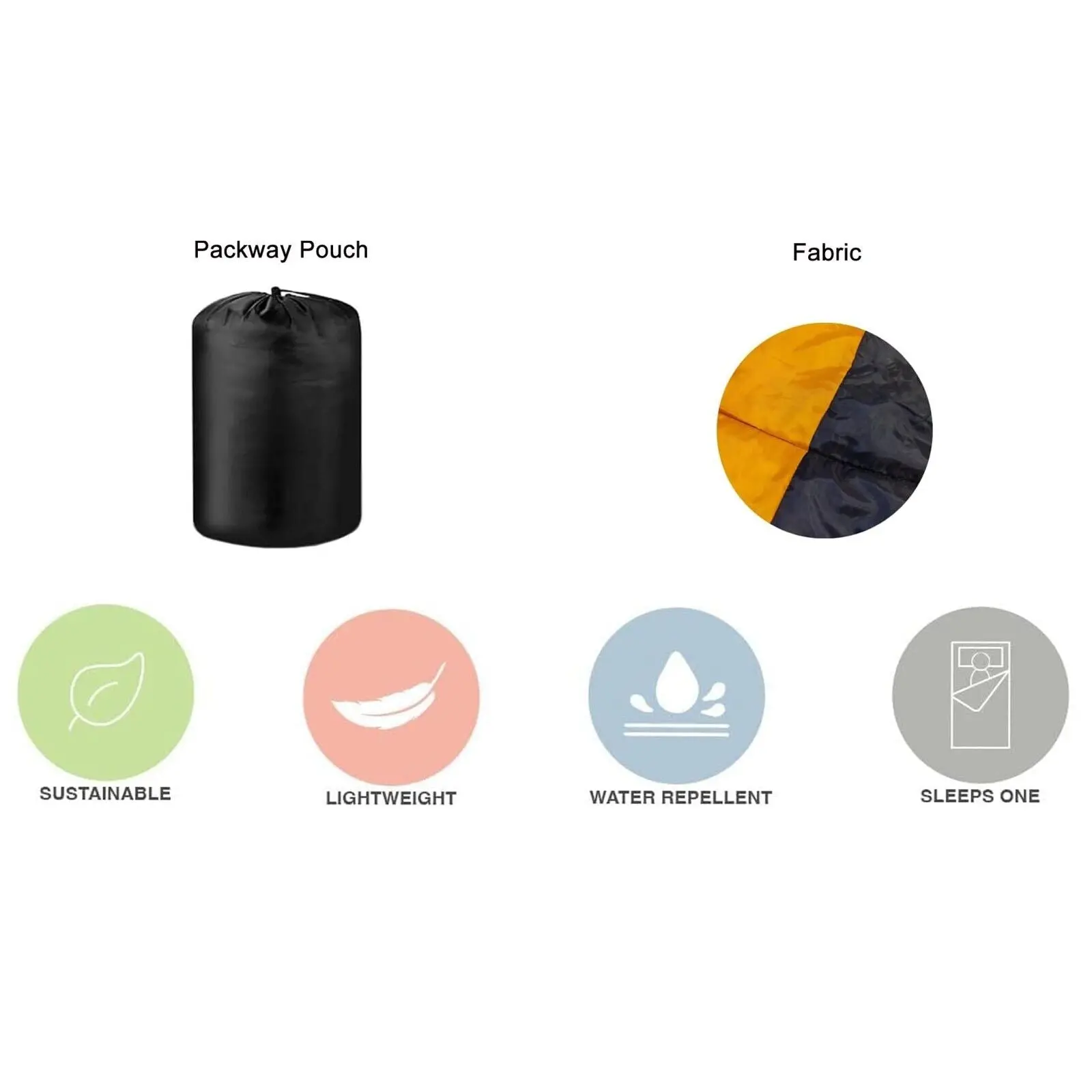 Warm Sleeping Bag with Pouch - Envelope - Image 4