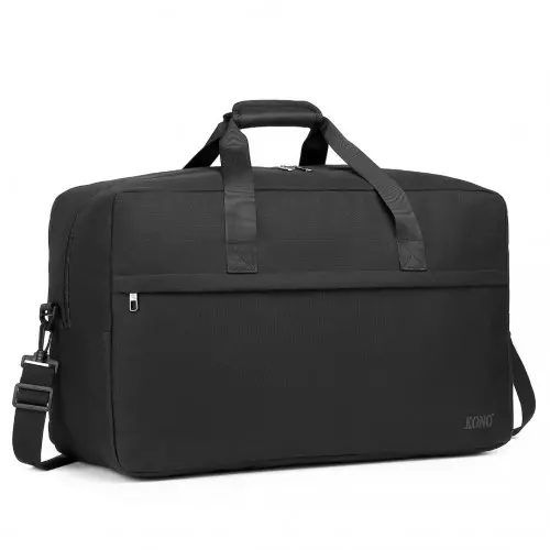 Kono Lightweight Multi Purpose Sports Travel Duffel Bag - Black
