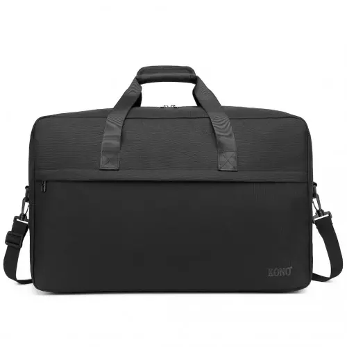 Kono Lightweight Multi Purpose Sports Travel Duffel Bag - Black - Image 2