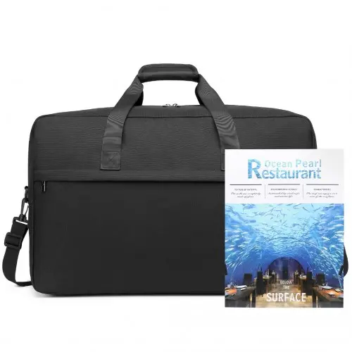 Kono Lightweight Multi Purpose Sports Travel Duffel Bag - Black - Image 3