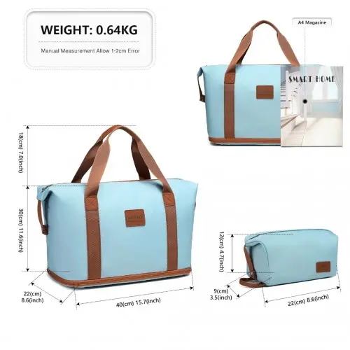 Kono Expandable Waterproof Travel Duffel Bag Set - Image 6