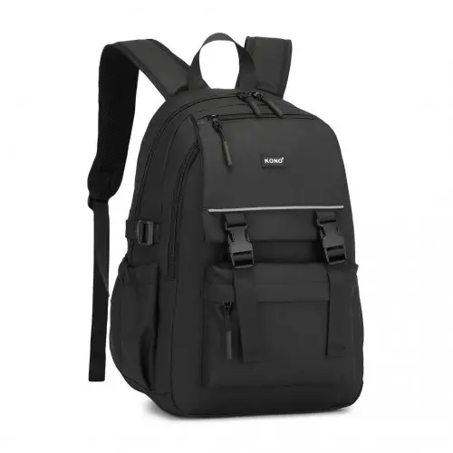 Kono Urban Water-Resistant Backpack - Black