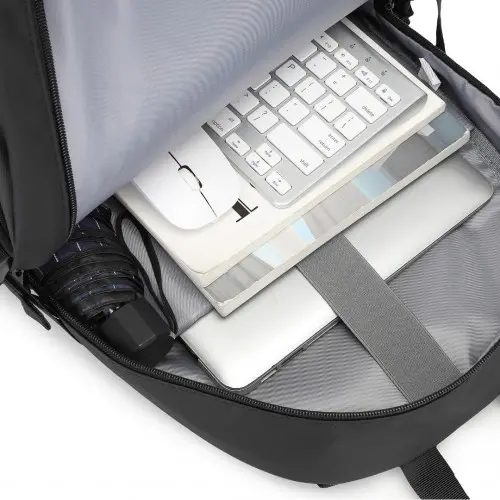Kono Urban Water-Resistant Backpack - Black - Image 8