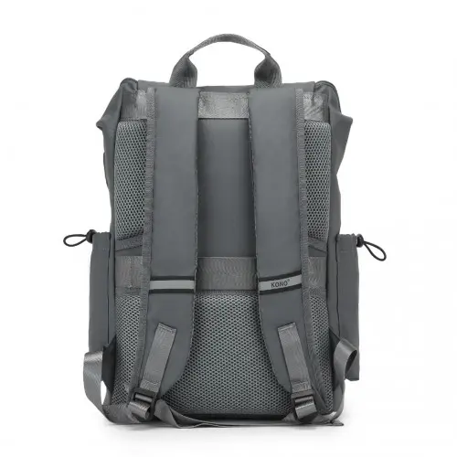 Kono Advanced Leisure Backpack – Grey - USB Charging - Image 4