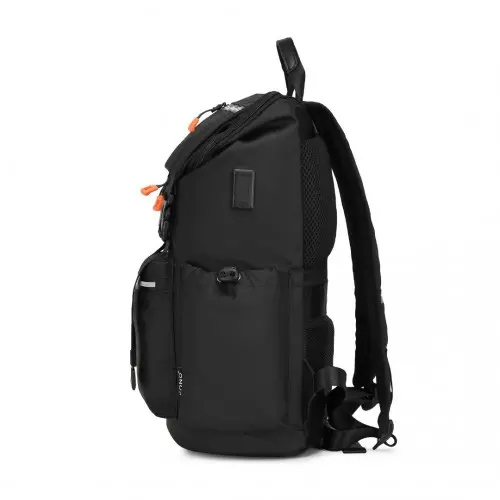 Kono Advanced Leisure Backpack – Black - USB Port - Image 3