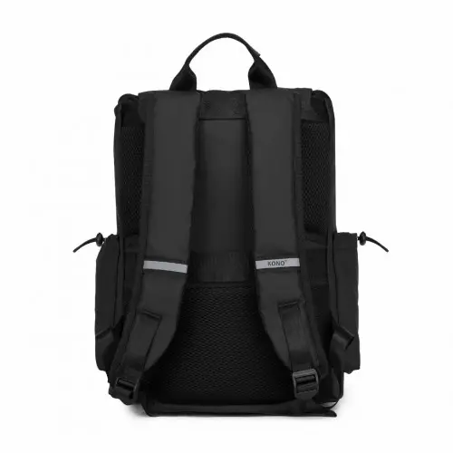 Kono Advanced Leisure Backpack – Black - USB Port - Image 4