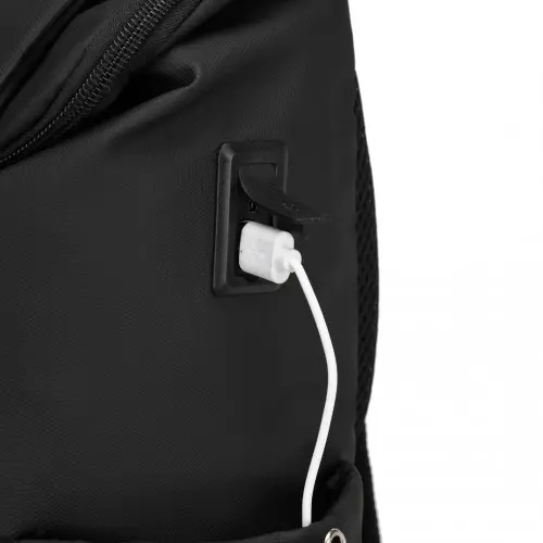 Kono Advanced Leisure Backpack – Black - USB Port - Image 8