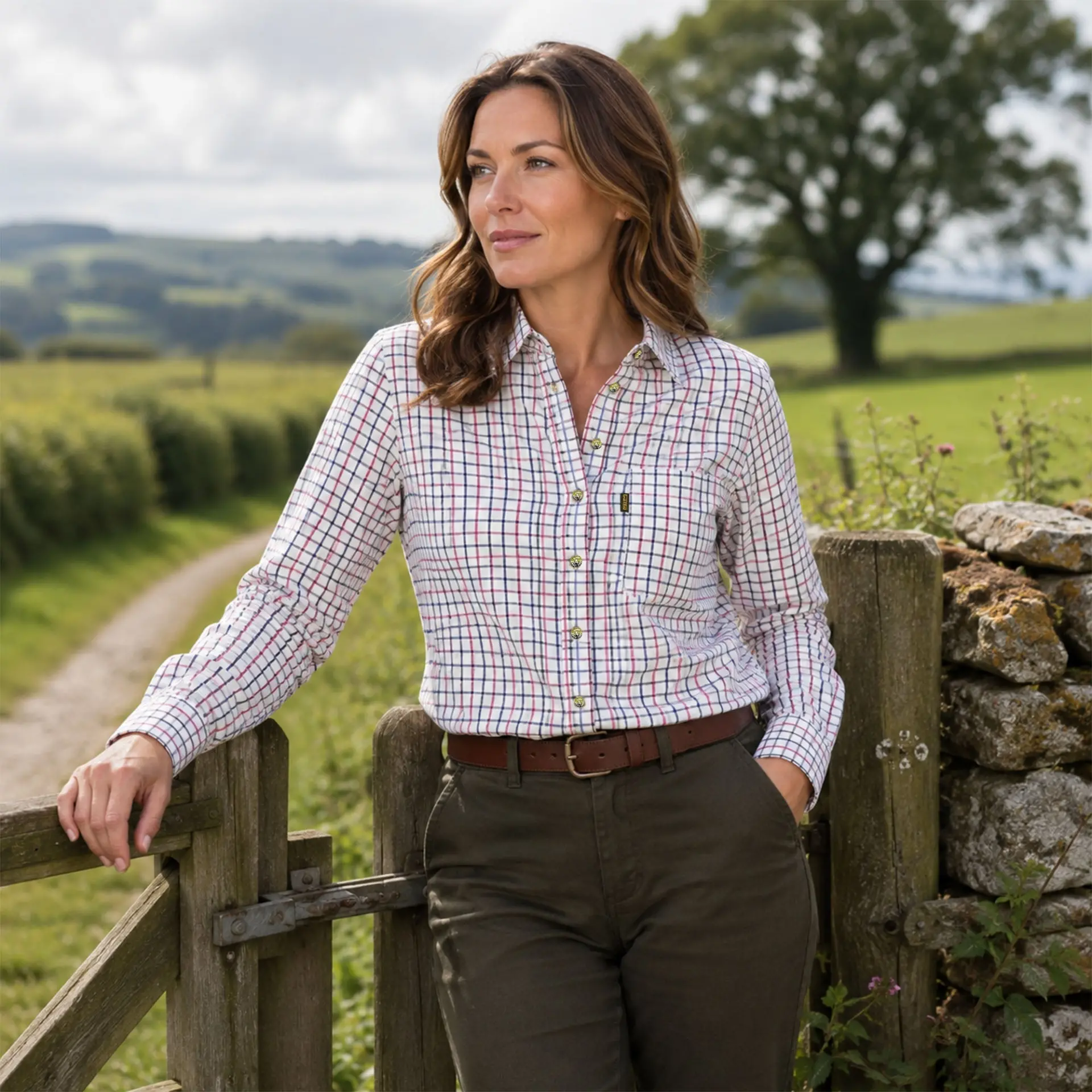 Womens tattersall Shirt - Image 5