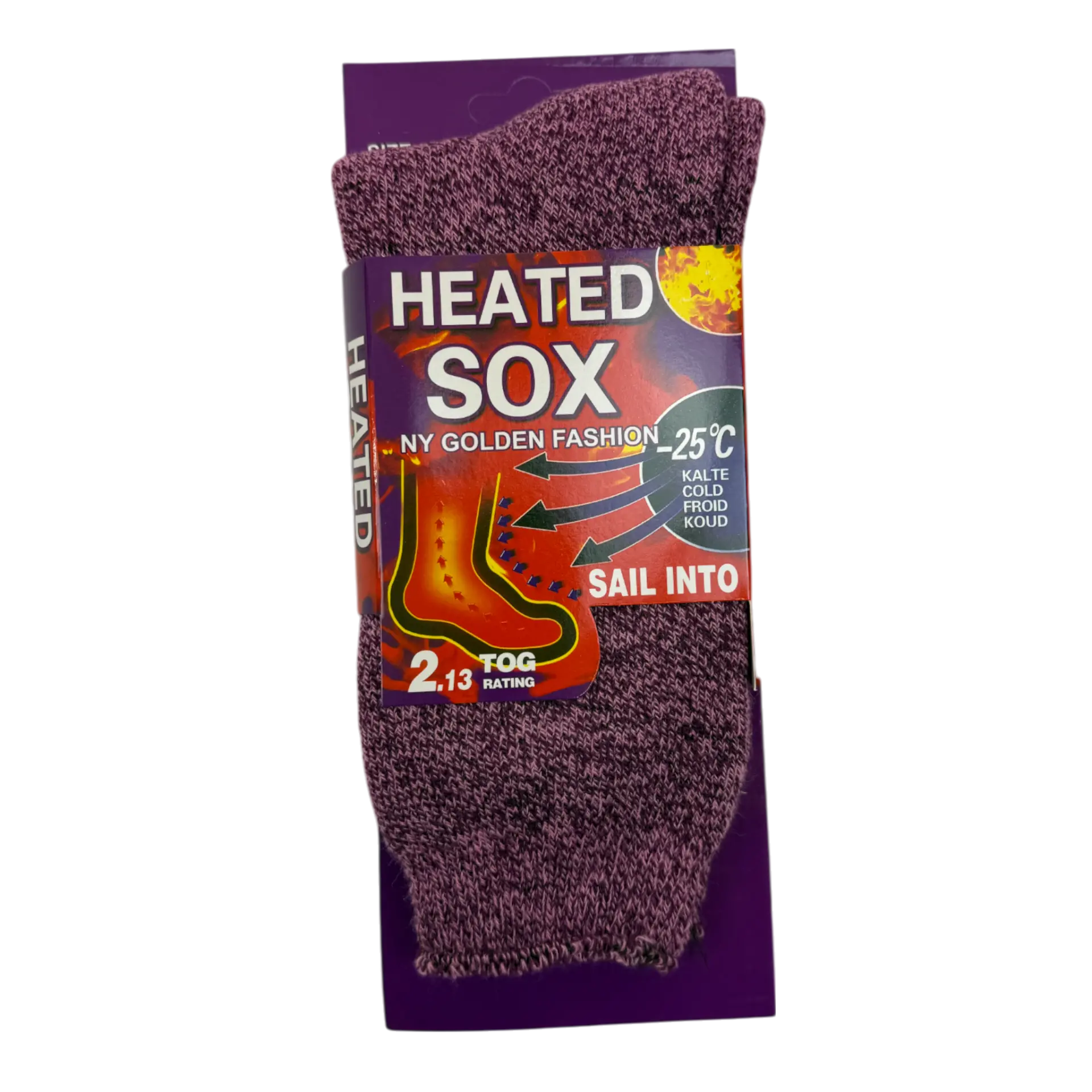 Womans Heated Thermal Socks - Pack of 3 - Image 3